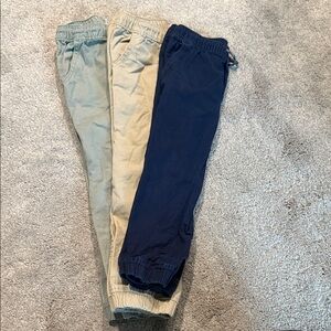 Kids Jogger Pants Set - Navy, Khaki, Olive size 5T